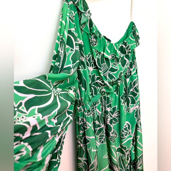 Farm Rio Anthropologie 3X one shoulder ruffle dress - Picture 5 of 13